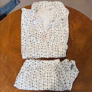 Eberjey black and white short pajama set